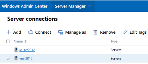 Windows Admin Center